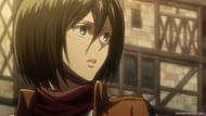 Mikasa as seen in the anime (Image via Wit Studios)